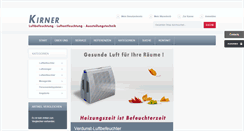 Desktop Screenshot of kirner-shop.com