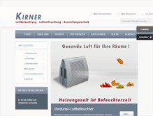 Tablet Screenshot of kirner-shop.com